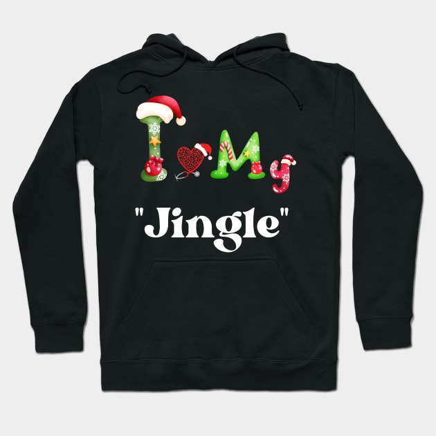 Xmas with "Jingle" Hoodie by Tee Trendz